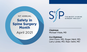 S3P Safety in Spine Surgery Month