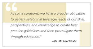 Safety in Spine Surgery vision